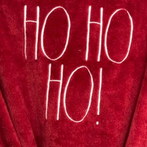 Rae Dunn red and white Ho Ho Ho short robe
Size Medium Like new with tags soft
